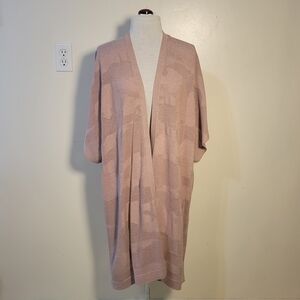 Lululemon Athletica (Women's OS) Find your light Mesh Pink Open-Front Cardigan